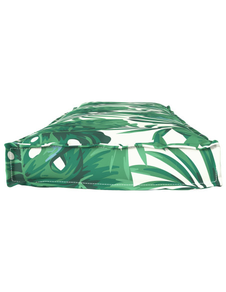 Cuscino per Pallet  Motivo a Foglia Poliestere 140 cm x 40 cm x 8 cm