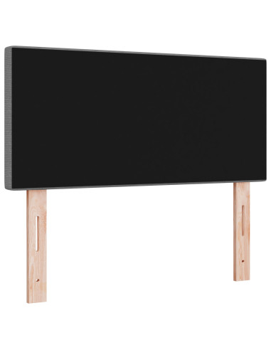 Testiera con testiera Grigio chiaro 100 cm Pelle Sintetica