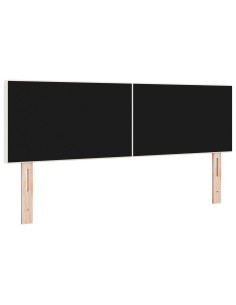 Testiera con testiera Crema 144 cm Pelle Sintetica 2