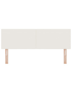 Testiera con testiera Crema 160 cm Pelle Sintetica 2