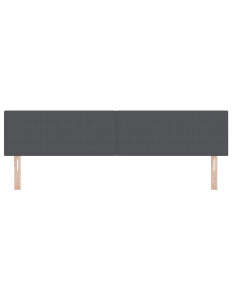 Testiera  Design Semplice Grigio Scuro 200 cm in Tessuto Corduroy
