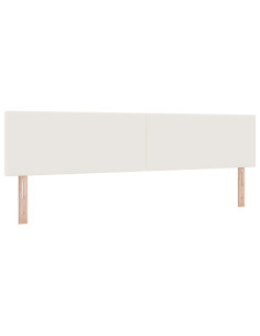 Testiera con testiera Crema 200 cm Pelle Sintetica 2