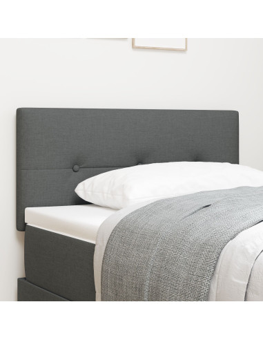 Testiera con testiera Grigio scuro 80 cm Pelle Sintetica