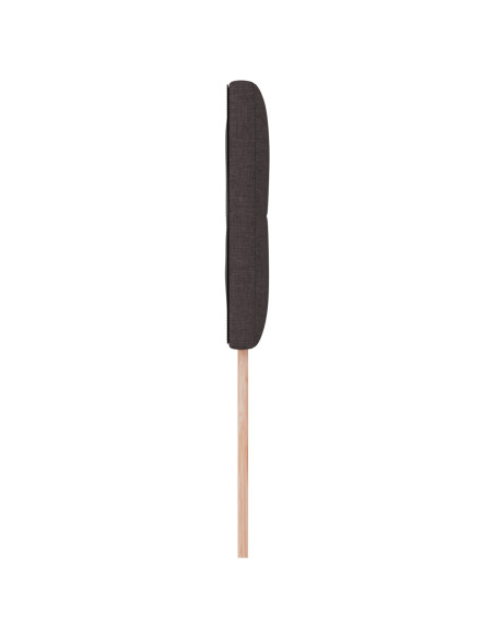 Testiera  Bottoni Trapuntati Marrone Scuro 80 cm Tessuto