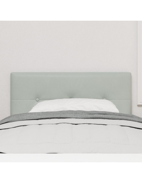 Testiera con testiera Grigio chiaro 80 cm Pelle Sintetica