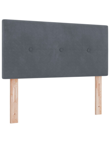 Testiera con testiera Grigio scuro 80 cm Pelle Sintetica