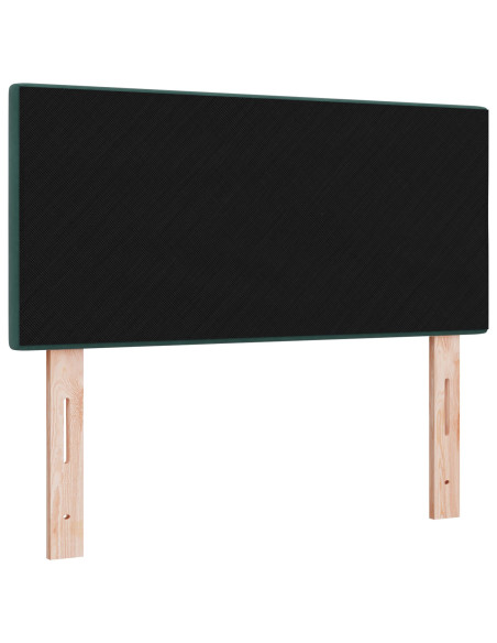Testiera  con bottoni in velluto verde scuro 80 cm