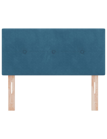 Testiera  Button Tufted Blu Scuro 80 cm in Velluto