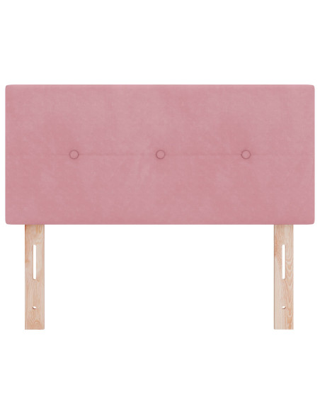 Testiera  Button Tufted Rosa 80 cm Velluto