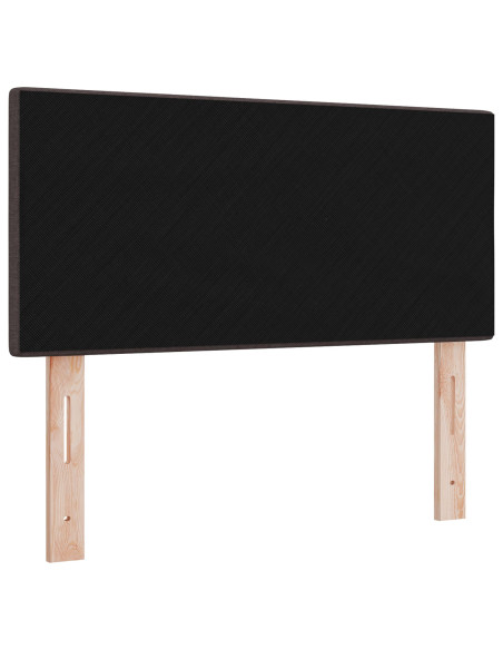 Testiera letto  imbottita a bottoni marrone scuro 90 cm in tessuto