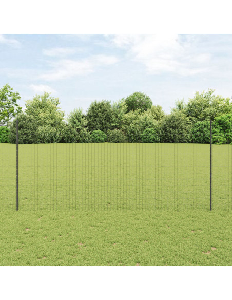 Set di Recinzioni  Set di 2 Grigio Metallo 10 x 1,4 metri