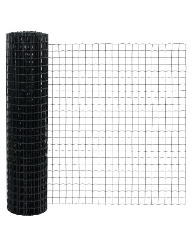 Recinzione con Posto Grigio 1 x 25 m Acciaio