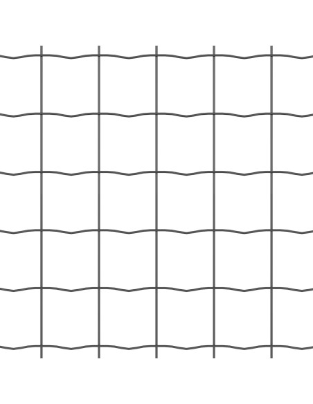 Recinzione con Posto Grigio 1,2 x 25 m Acciaio