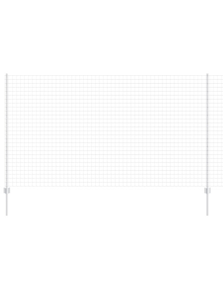 Recinzione con Posto Argento 1,4 x 10 m Acciaio