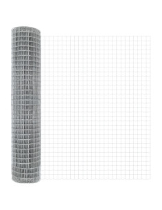 Recinzione con Posto Argento 1,6 x 10 m Acciaio 2