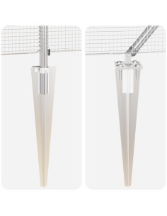 Palo della recinzione Argento 25 x 0,4 m (rete da 12 x 12 mm) 2