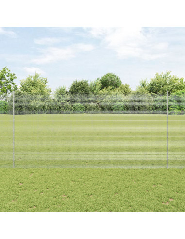 Recinzione con Posto Argento 1,5 x 25 m Acciaio