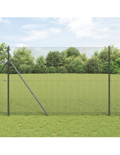 Palo della recinzione Grigio 25 x 1,6 m (rete 12 x 12 mm)