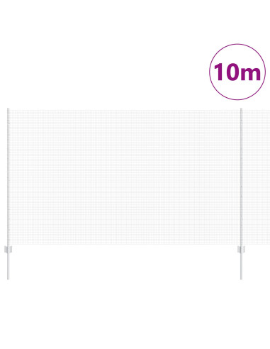 Recinzione con Posto Argento 1,4 x 10 m Acciaio