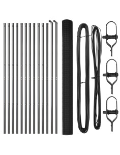 Palo della recinzione Grigio 25 x 1,6 m (rete 16 x 16 mm)