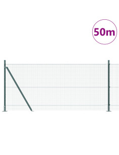 Palo della recinzione Verde 50 x 0,8 m (rete 16 x 16 mm) 2