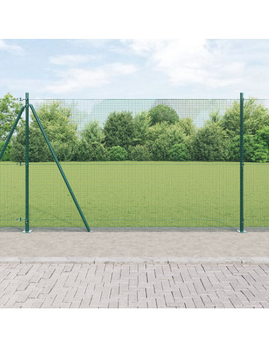 Palo della recinzione Verde 10 x 1,4 m (rete 12 x 12 mm)