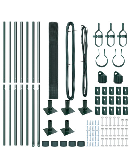 Set di Pali  Set di 2 Verde Metallo Durevole