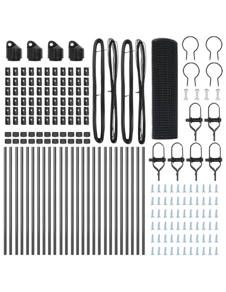 Palo della recinzione Grigio 50 x 0,6 m (rete 25 x 25 mm)