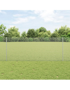 Recinzione con Posto Argento 1 x 10 m Acciaio 2