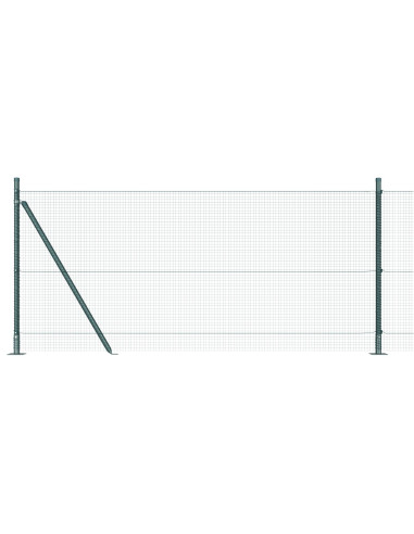 Palo della recinzione Verde 100 x 0,8 m (rete 16 x 16 mm)