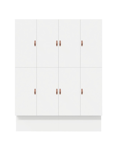 Struttura letto con contenitore Bianco 180 cm Legno multistrato