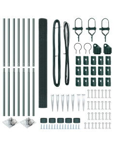 Palo della recinzione Verde 10 x 1,6 m (maglia 12 x 12 mm)