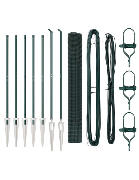 Set di Pali per Recinzione  Set di 2 Verde