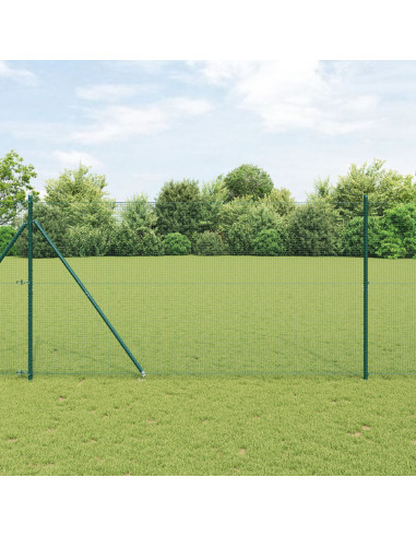 Palo della recinzione Verde 10 x 1,4 m (maglia 19 x 19 mm)