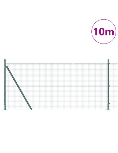 Palo della recinzione Verde 10 x 0,8 m (rete da 25 x 25 mm)