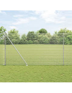 Palo della recinzione Argento 25 x 1,6 m (rete 16 x 16 mm)