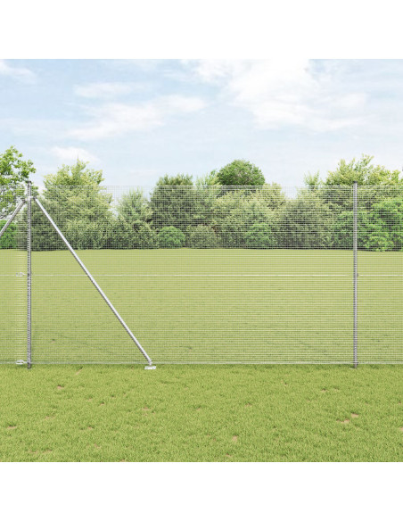 Palo della recinzione Argento 25 x 1,6 m (rete 16 x 16 mm)