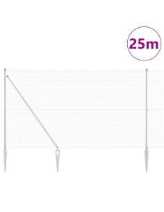 Palo della recinzione Argento 25 x 1,6 m (rete 16 x 16 mm) 2