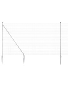 Palo della recinzione Argento 25 x 1,6 m (25 x 25 mm rete)