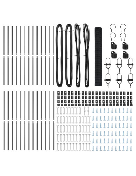 Palo della recinzione Grigio 50 x 1,4 m (rete 19 x 19 mm)