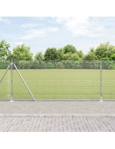 Palo della recinzione Argento 10 x 0,8 m (rete 12 x 12 mm) 2