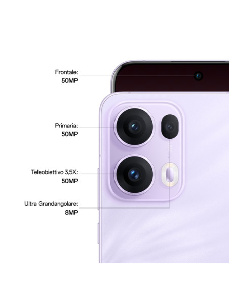 OPPO Reno13 Pro 5G AI Smartphone, Tripla fotocamera 50+50+8MP, Selfie 50MP, Display 6.83” 120HZ AMOLED FHD+, 5800mAh, RAM 12GB