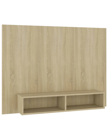 Mobile TV a Muro Rovere Sonoma 120x23,5x90 cm Legno Multistrato