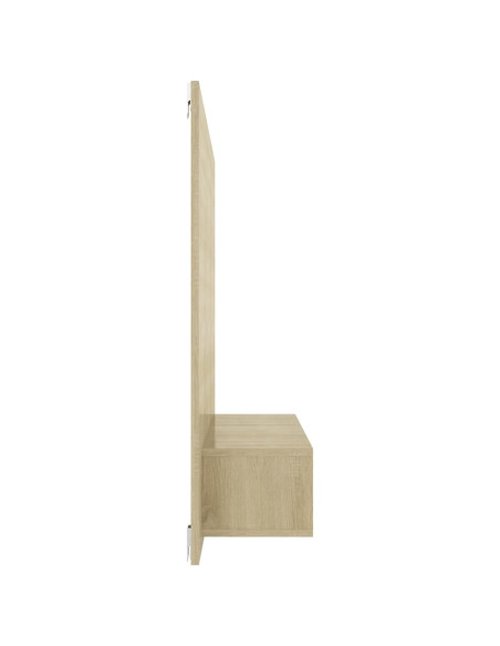 Mobile TV a Muro Rovere Sonoma 120x23,5x90 cm Legno Multistrato