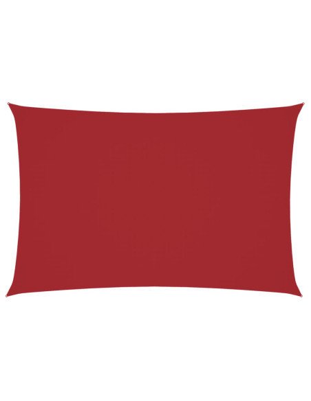 Parasole a Vela Oxford Rettangolare 2x4 m Rosso