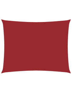 Parasole a Vela Oxford Rettangolare 6x8 m Rosso