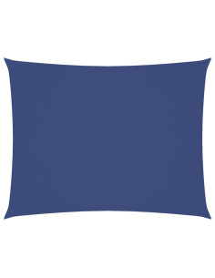 Parasole a Vela Tessuto Oxford Rettangolare 5x7 m Blu