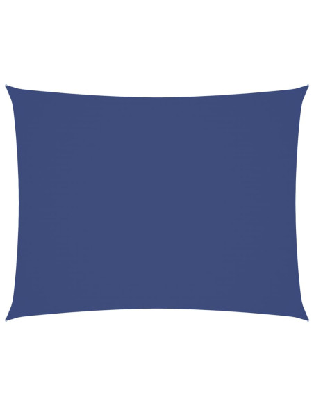 Parasole a Vela Tessuto Oxford Rettangolare 5x7 m Blu
