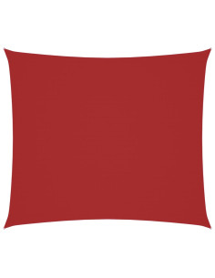 Parasole a Vela Tessuto Oxford Rettangolare 2x2,5 m Rosso