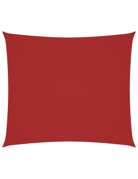 Parasole a Vela Tessuto Oxford Rettangolare 2x2,5 m Rosso